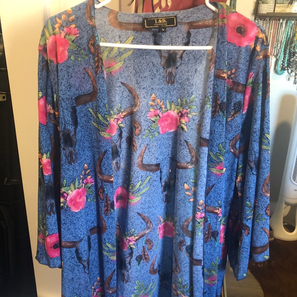 L&B kimono cow skull